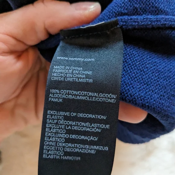 Tommy Hilfiger Crewneck Knit Sweater Winter Novelty Navy Unisex Blue & Rust 3T - Picture 7 of 7